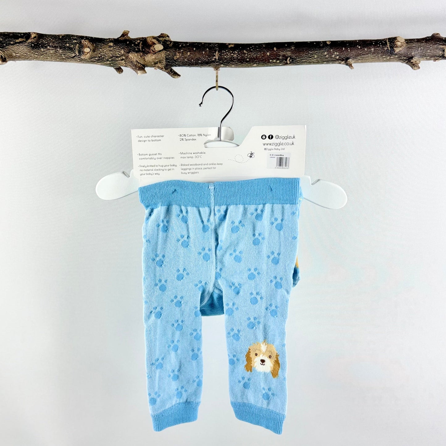 Knitted Puppy Leggings & Socks Set