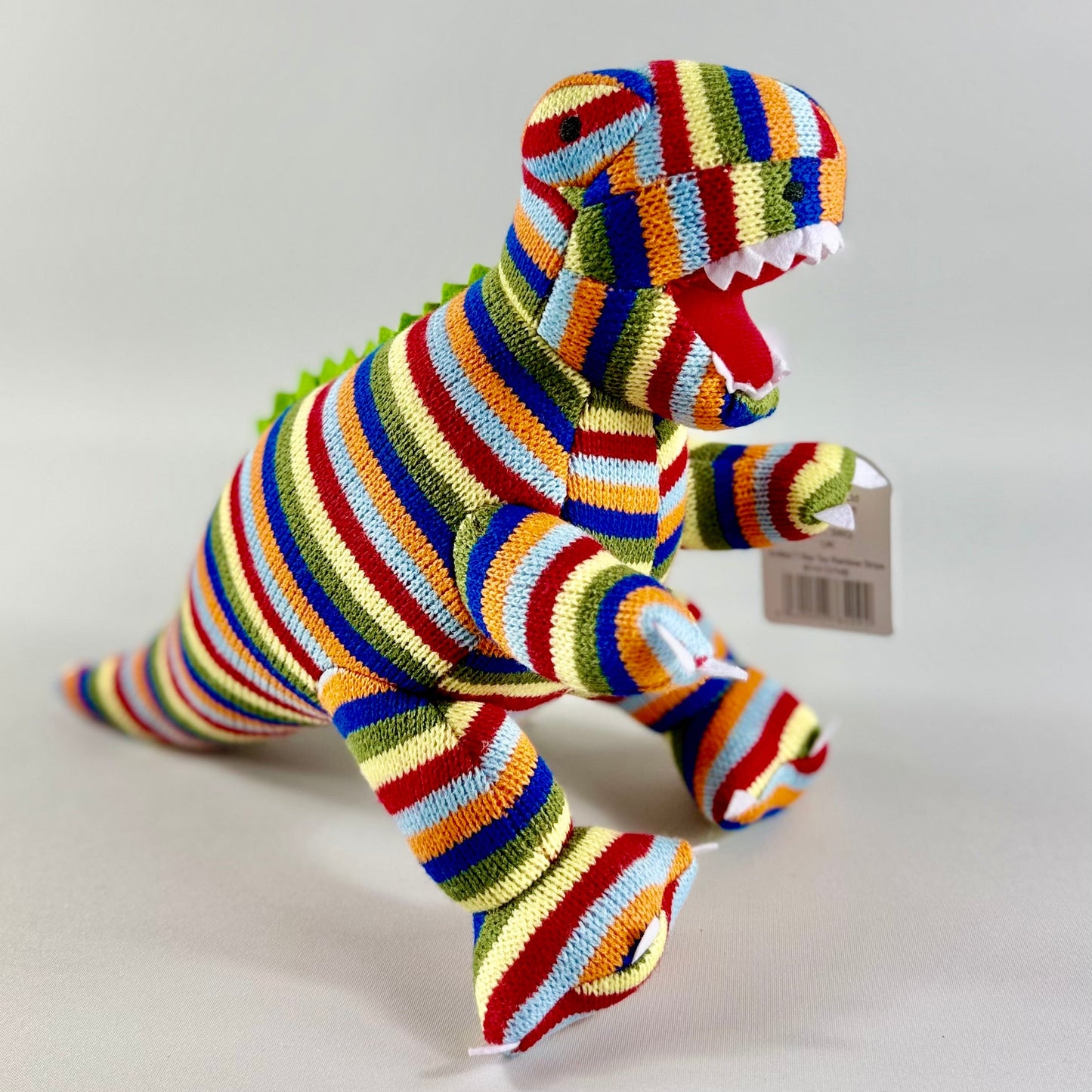 Knitted Stripe T-Rex Dinosaur
