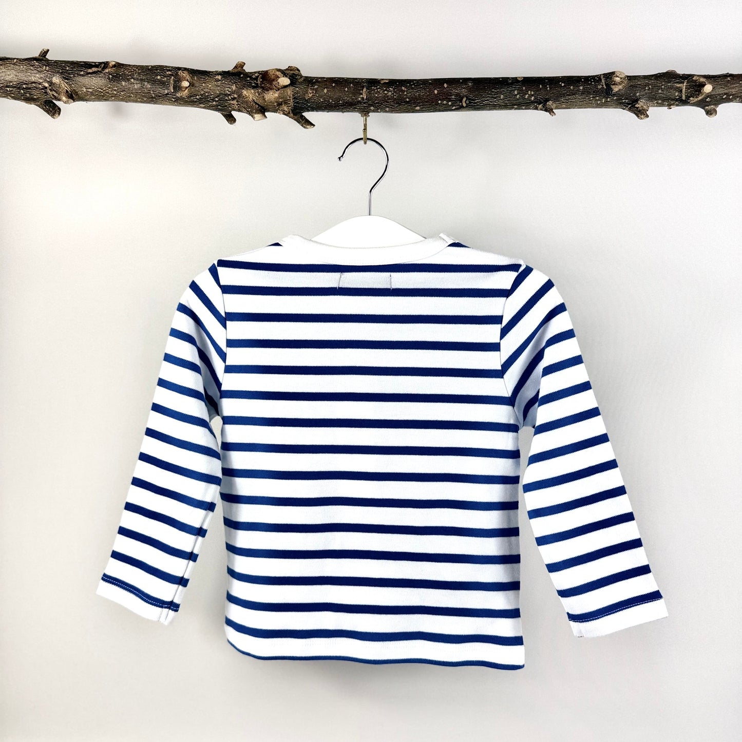 Number 2 Top - Blue & White Stripe