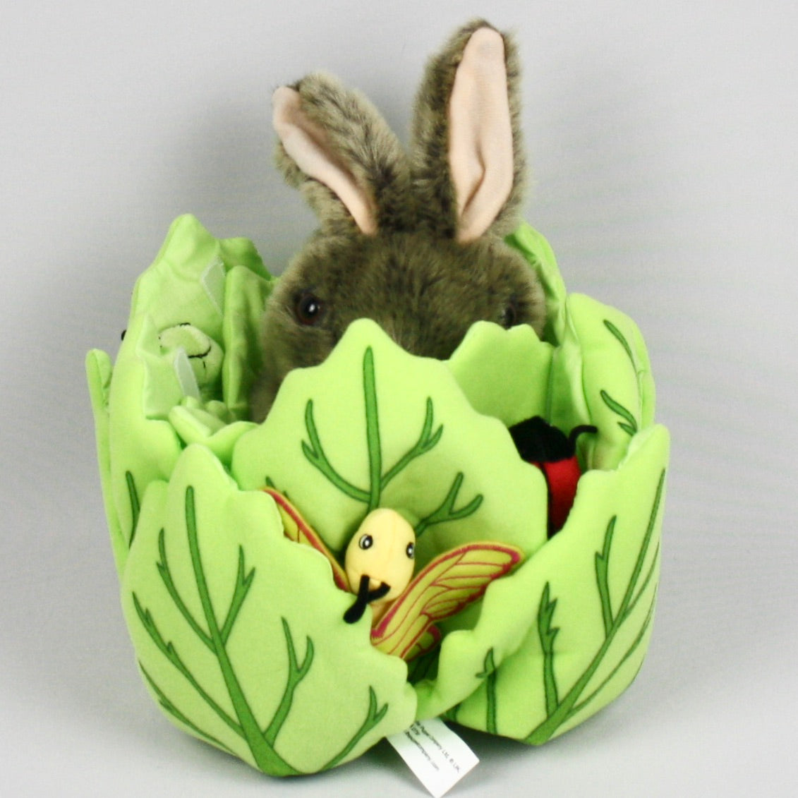 Rabbit in a Lettuce Puppet