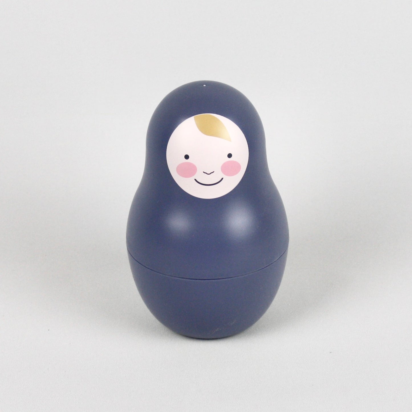 Pastel Blue Nesting Babies with Chiming Bunny