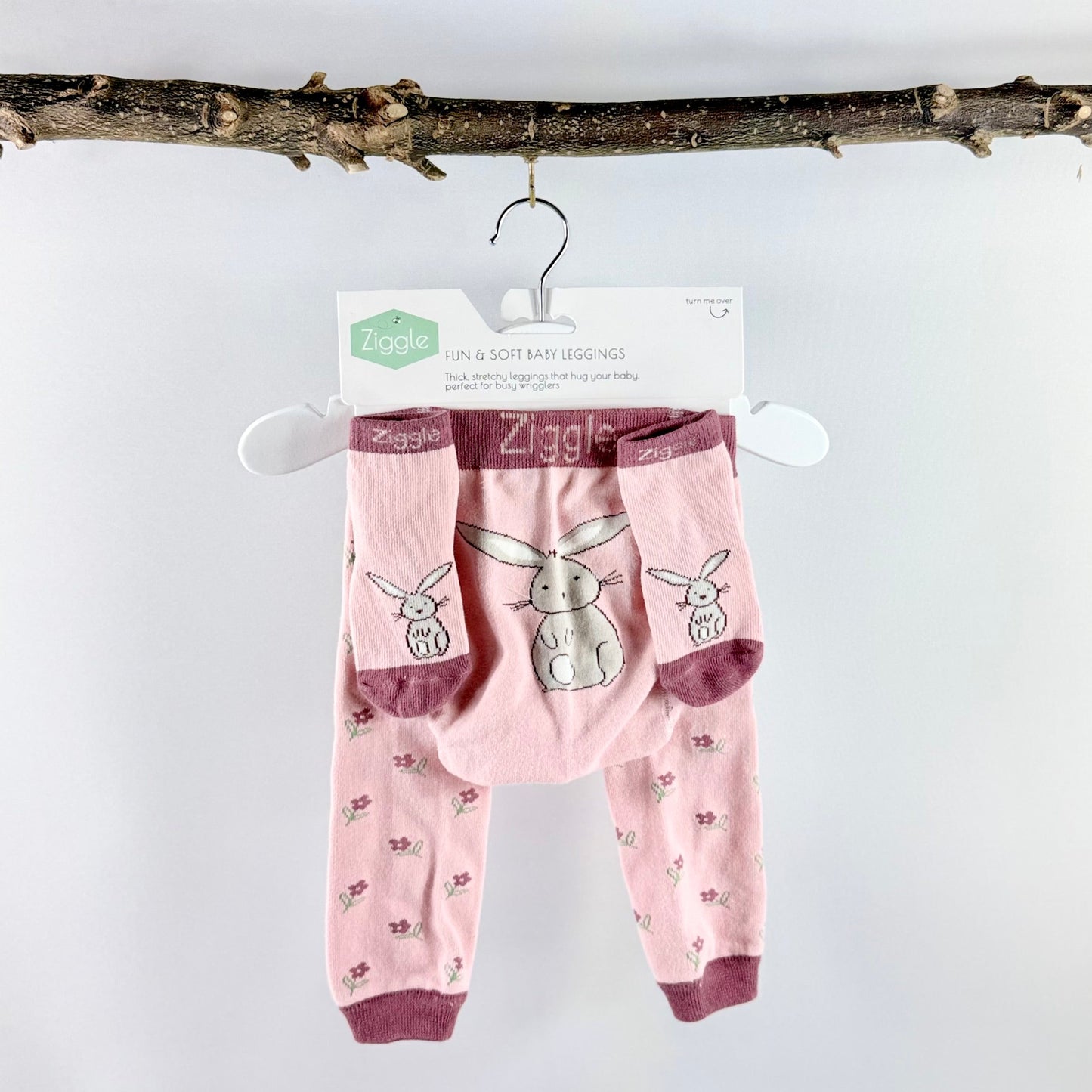 Knitted Bunny Leggings & Socks Set