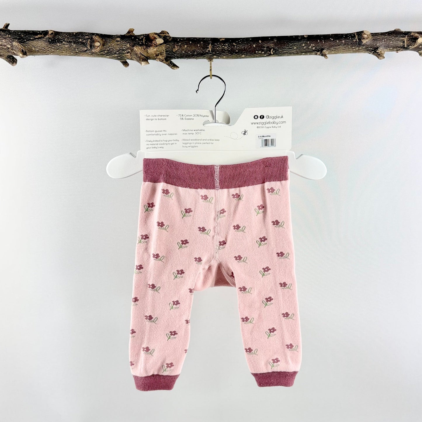 Knitted Bunny Leggings & Socks Set