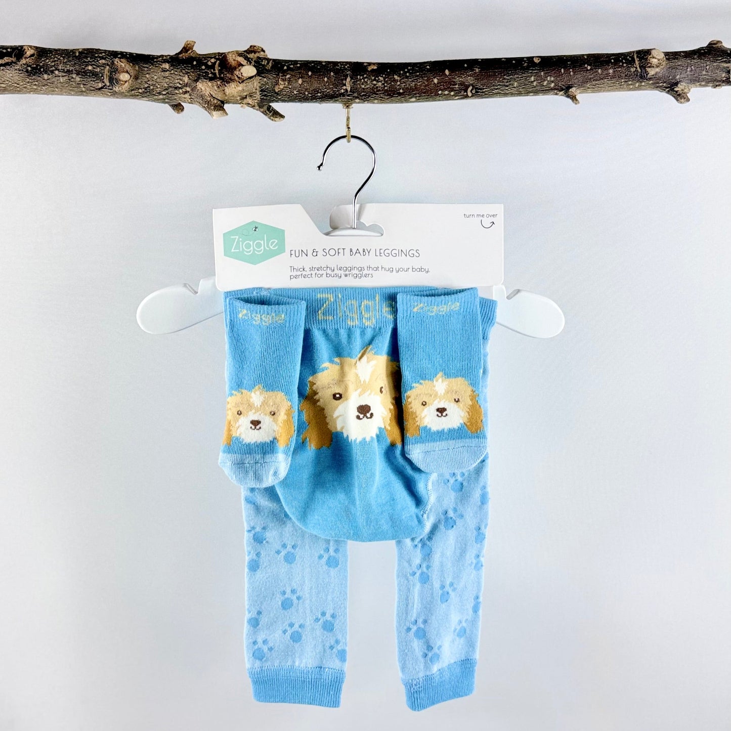 Knitted Puppy Leggings & Socks Set