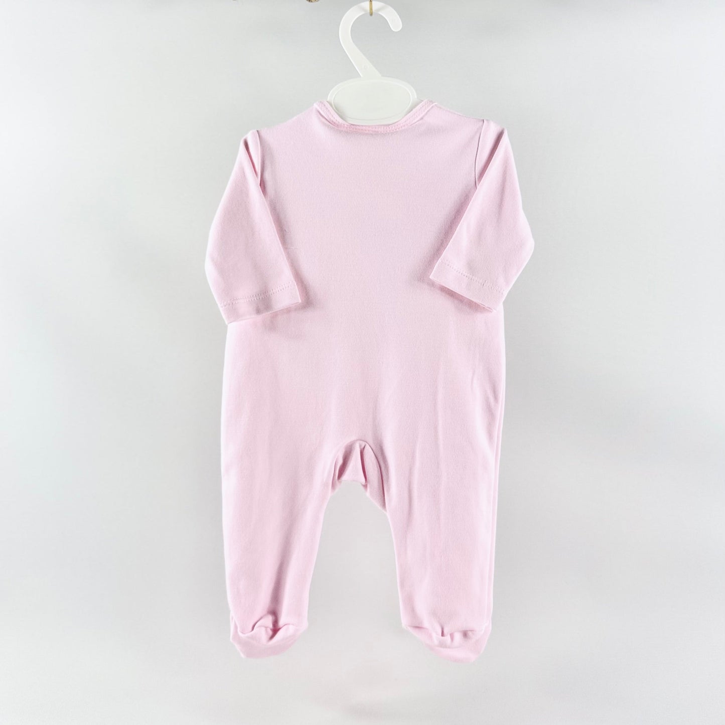 Pink Elephant & Bird Sleepsuit