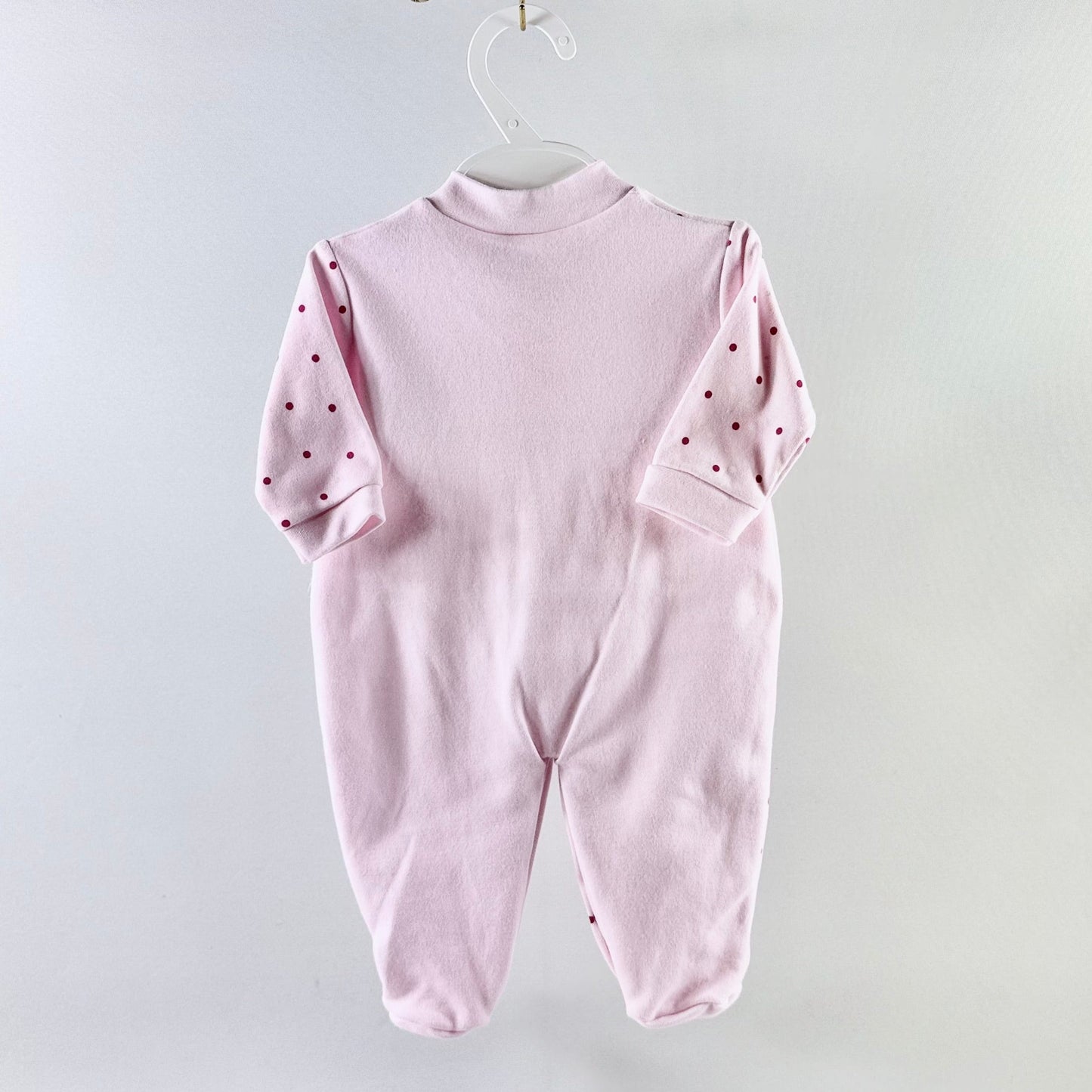 Triple Heart Sleepsuit - Pink