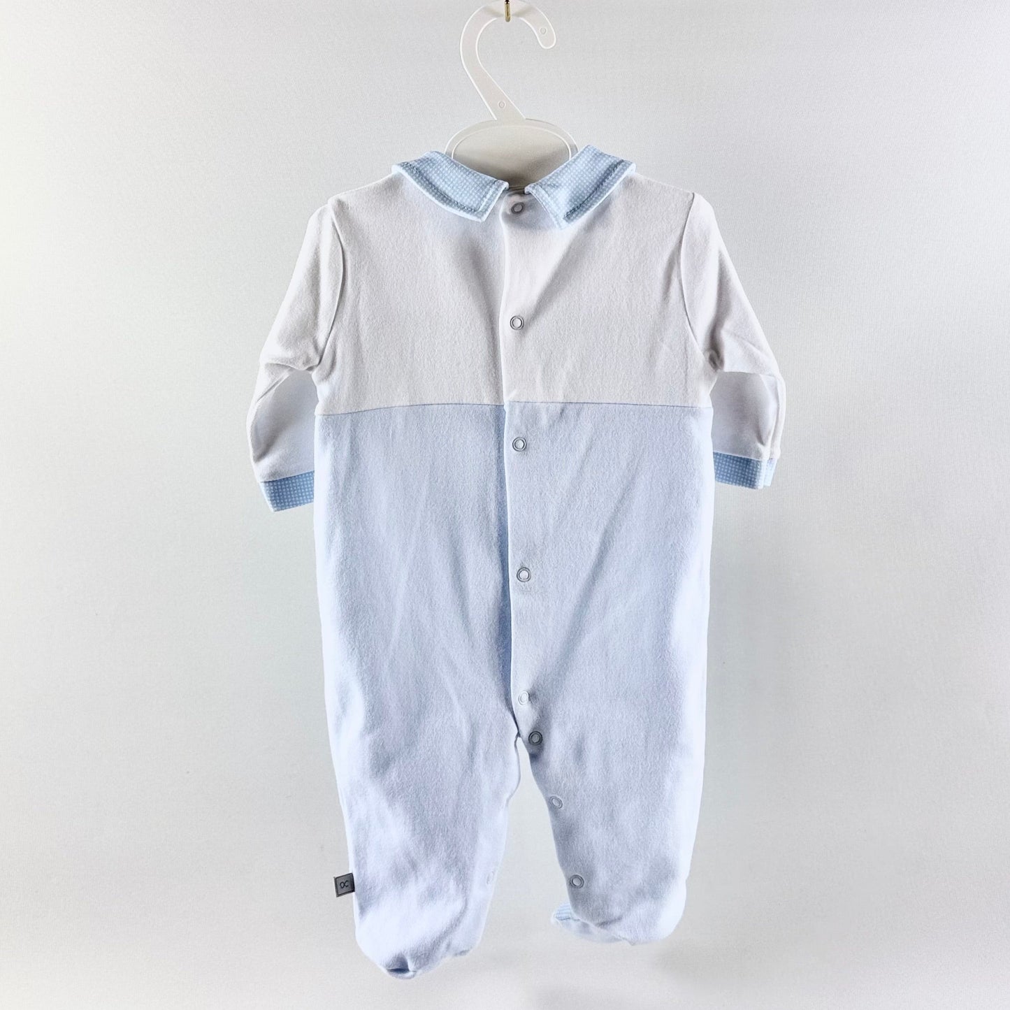 Bunny Sleepsuit - Blue & White