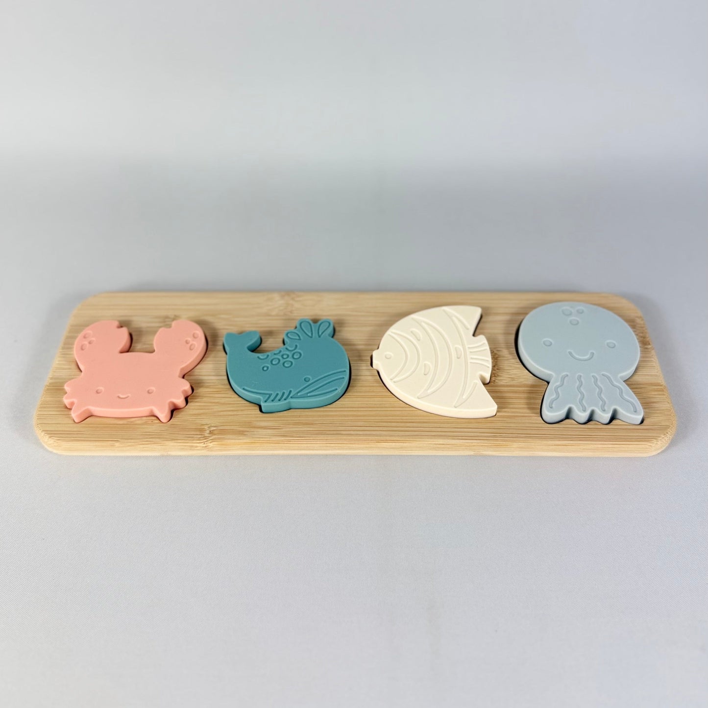 Silicone Sea Life Animal Matching Puzzle & Teether Set