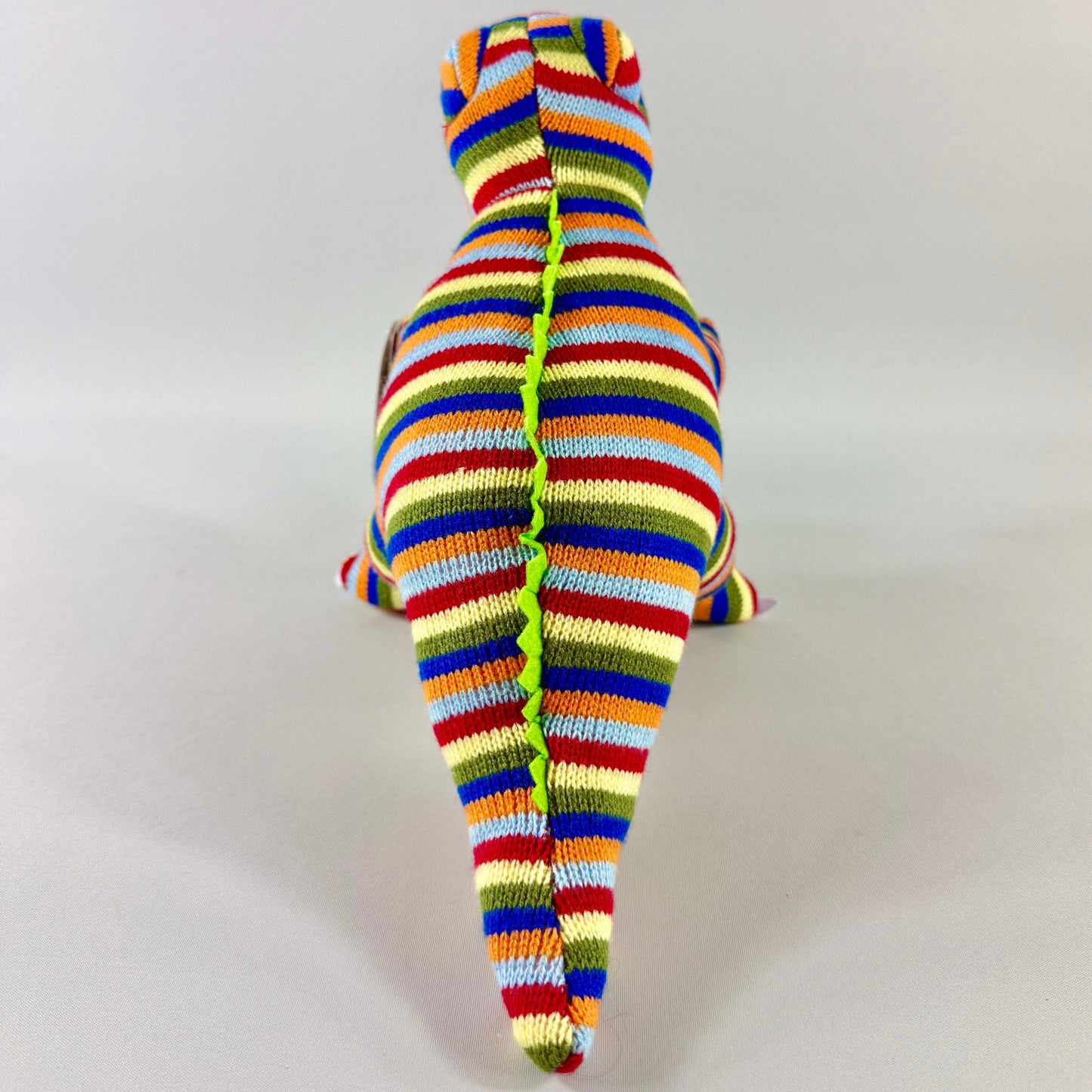 Knitted Stripe T-Rex Dinosaur