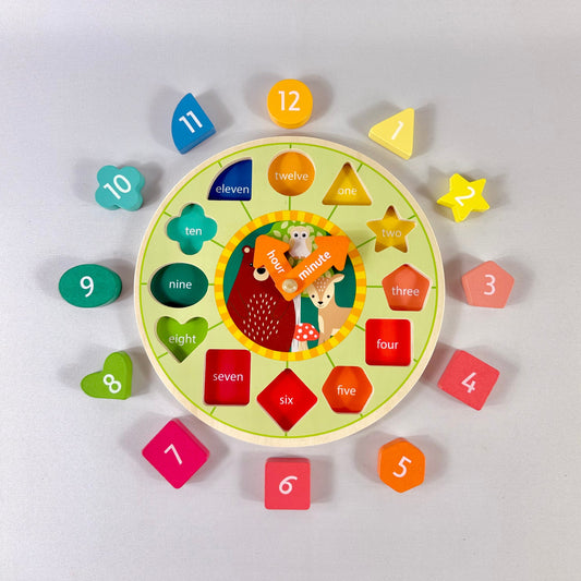 Woodland Shape Sorting Clock