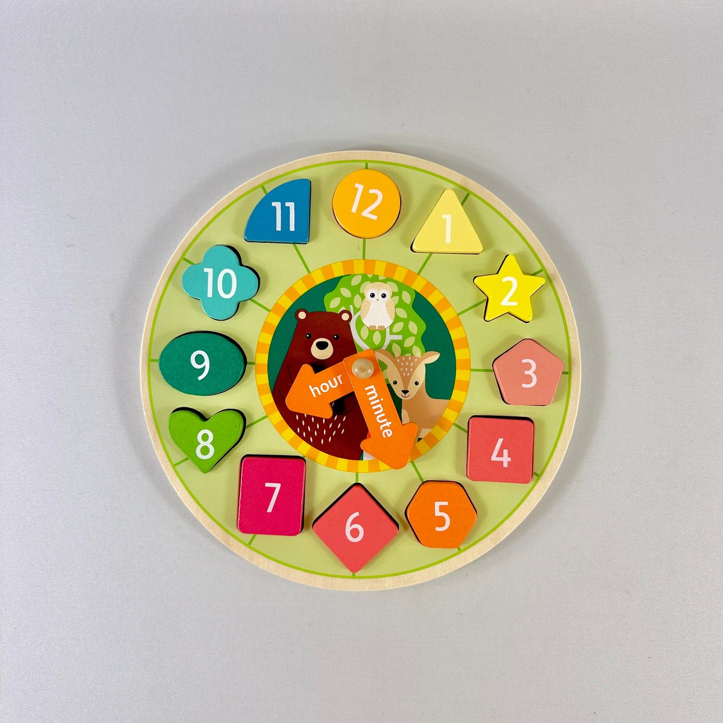 Woodland Shape Sorting Clock