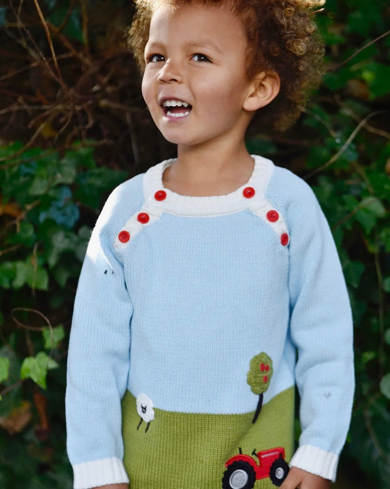 Knitted Farmyard Tractor Jumper