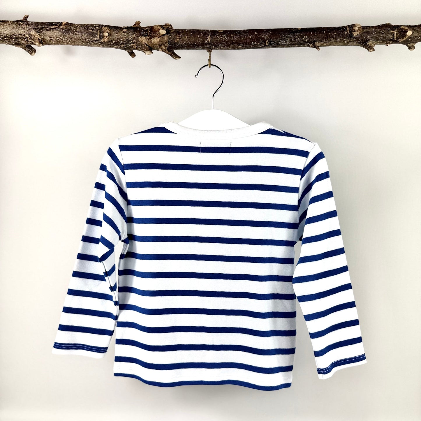 Number 3 Top - Blue & White Stripe