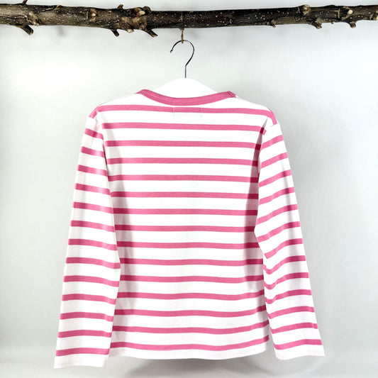 Number 5 Top - Pink & White Stripe