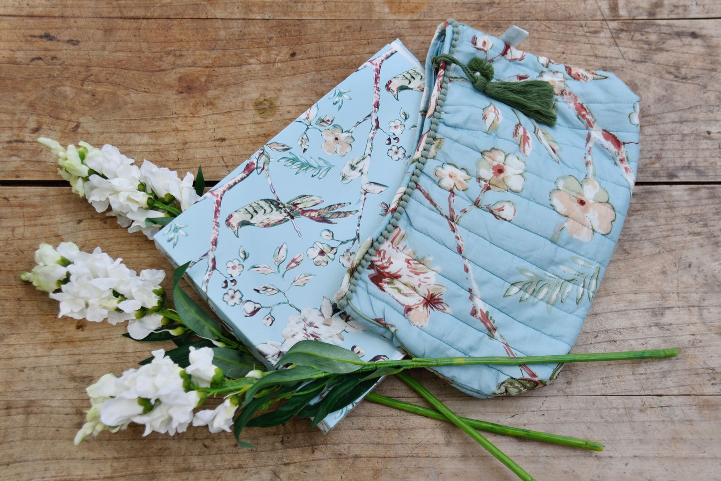 Blue Blossom Toiletries Bag