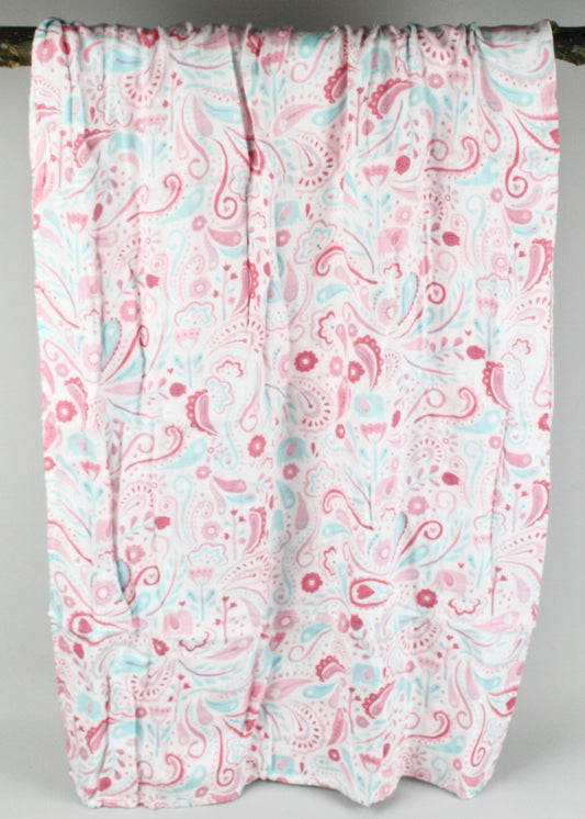 Elephant Paisley Bamboo Swaddle