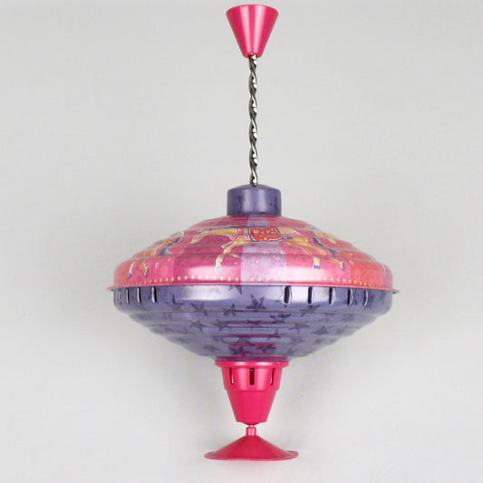 Pink and Purple Spinning Humming Top