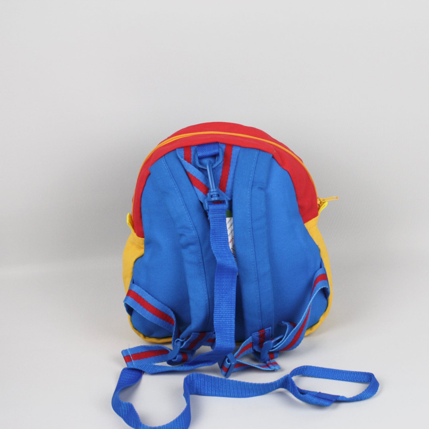 Blue Teddy Train Backpack