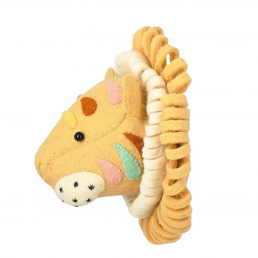 Sand Pastel Tiger Felt Head