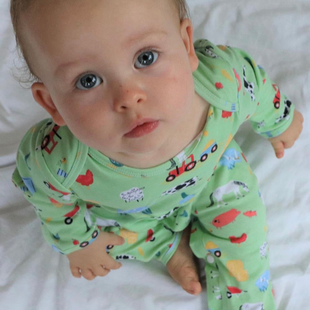 Vintage Farmyard Sleepsuit