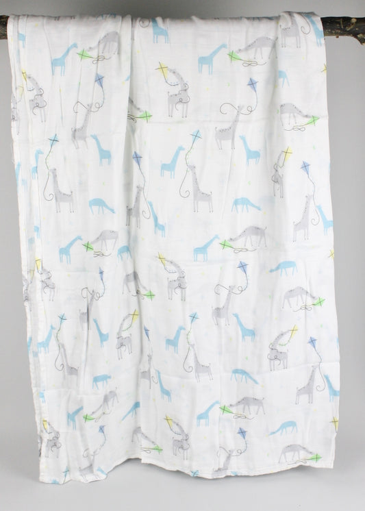 Giraffe & Kites Bamboo Swaddle