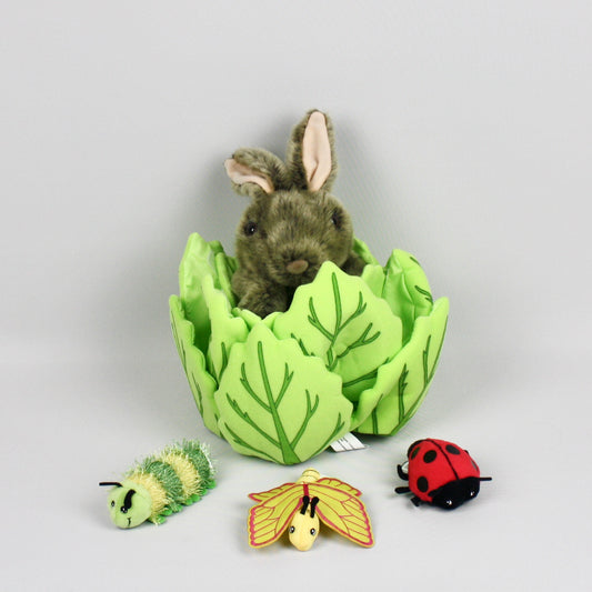 Rabbit in a Lettuce Puppet