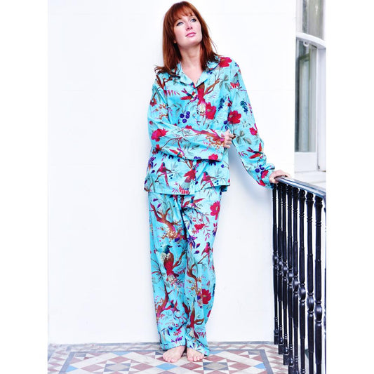 Turquoise Bird Pyjamas