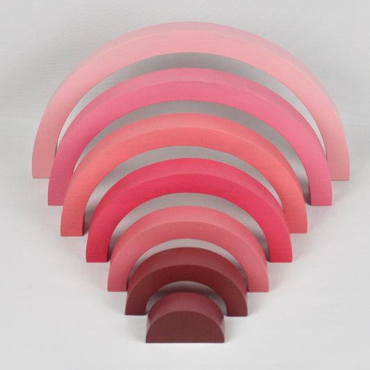 Fair Trade Pink Wooden Rainbow