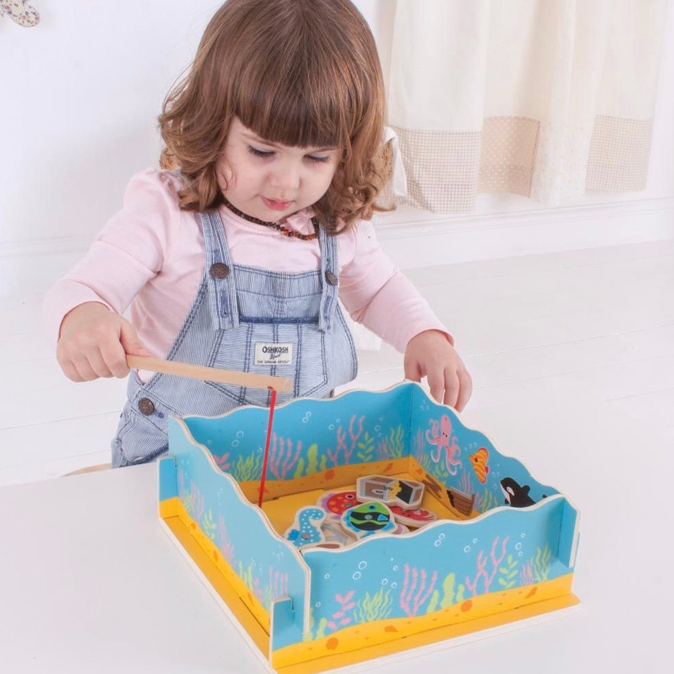 Wooden Magnetic Fishing Game