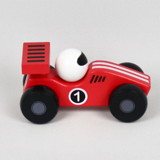 Red Wooden Racing Car