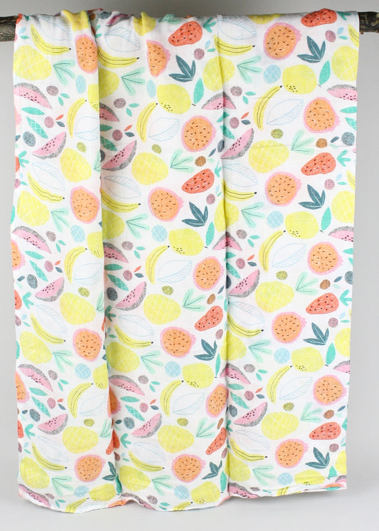 Bold Fruit Bamboo Swaddle