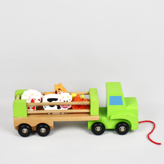 Wooden Farmyard Lorry & Animals