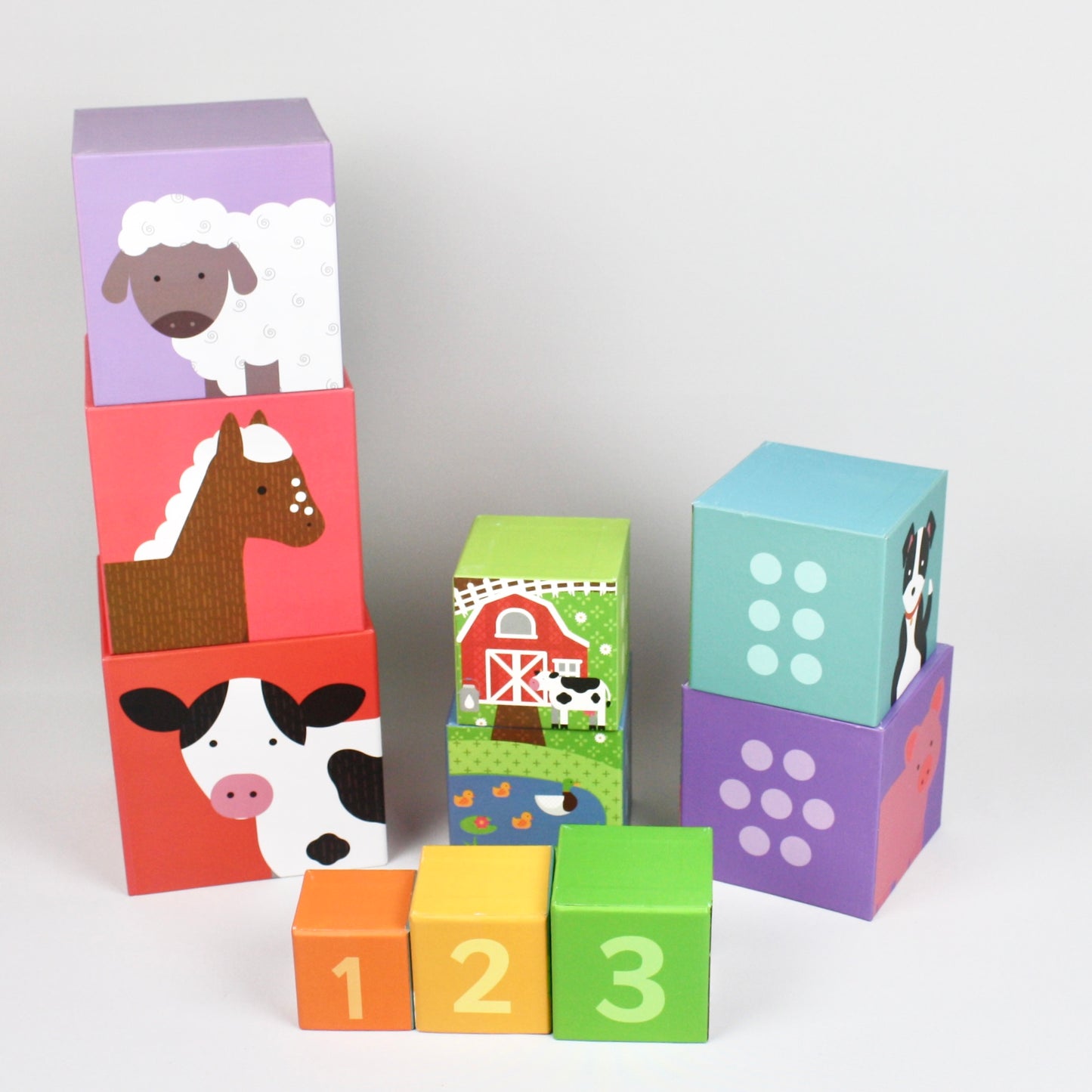 Farmyard Stacking Cubes