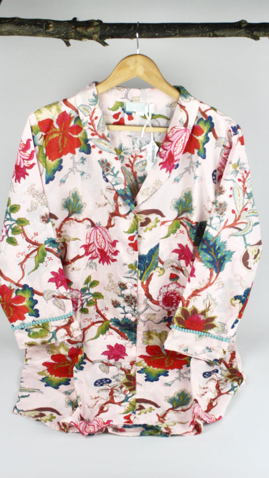 Pink Exotic Flower Nightshirt