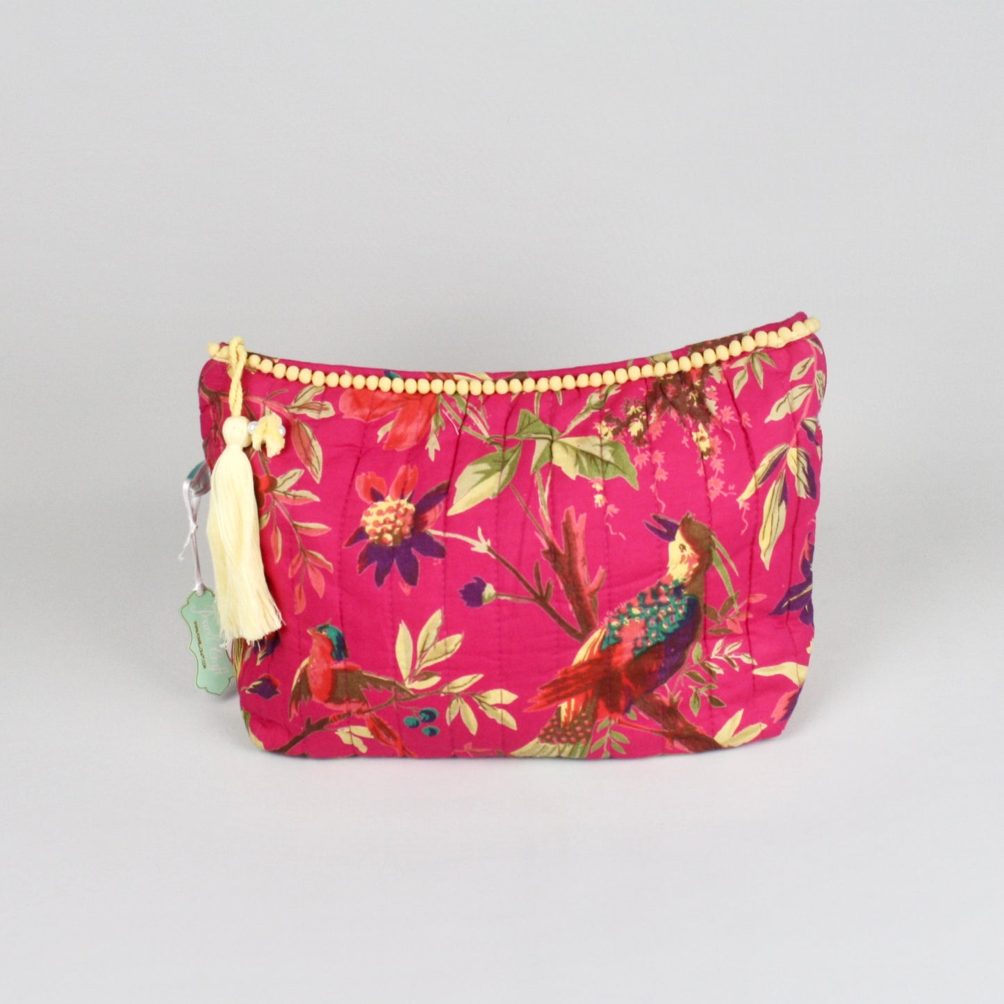 Hot Pink Chinoiserie Toiletries Bag