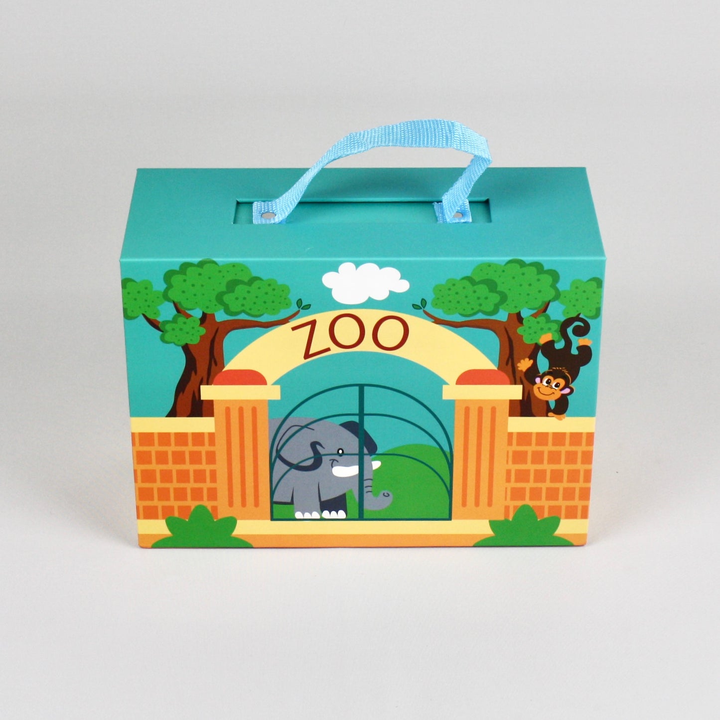 Foldaway Zoo with Wooden Animals