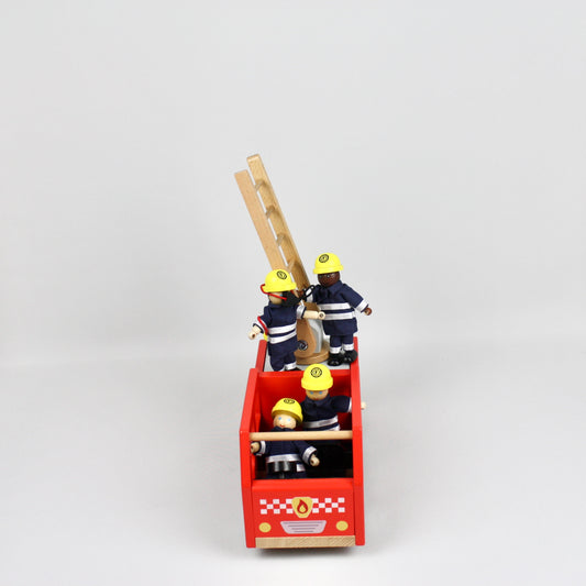 Wooden Fire Engine Set