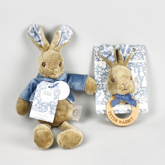 Heritage Peter Rabbit Gift Set - Soft Toy & Rattle