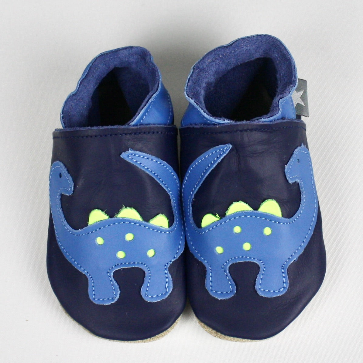 Blue Dinosaur Baby Shoes